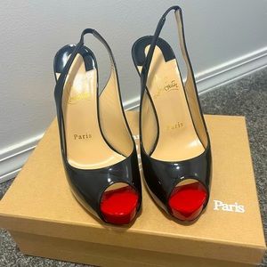 Christian Louboutin Private Number 120 Patent Shoes 36.5